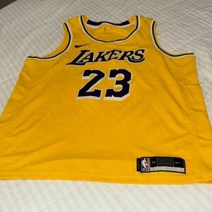 Nike Yellow Lakers Jersey